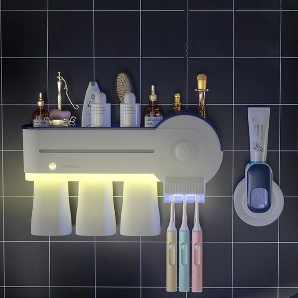 intelligent ultraviolet sterilization toothbrush holder automatic induction lamp wall-mounted toothbrush storage rack - grey toothbrush hold
intelligent ultraviolet sterilization toothbrush holder automatic induction lamp wall-mounted toothbrush storage rack - grey toothbrush hold