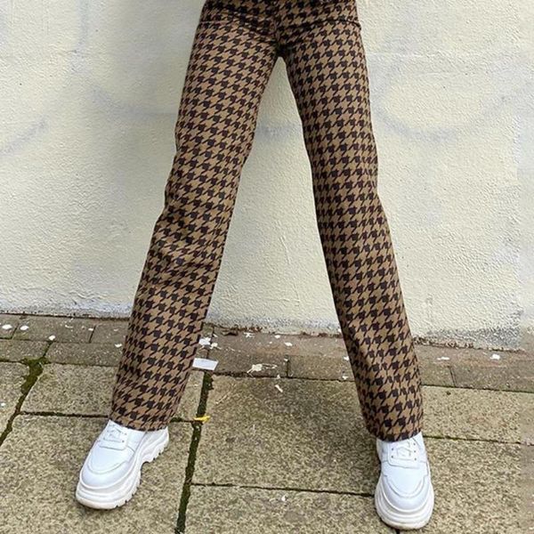 vintage plaid pants button women high waist plus size wide leg casual female korean trousers women's & capris, Black;white
vintage plaid pants button women high waist plus size wide leg casual female korean trousers women's & capris, Black;white