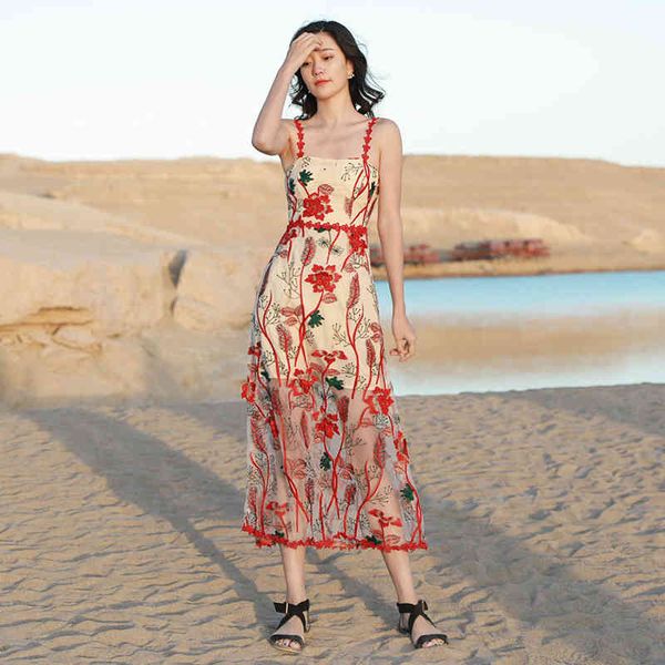 robe holiday suspender dress women's summer red embroidery temperament waist fairy super mid-calf dresses 5c579 210510, Black;gray
robe holiday suspender dress women's summer red embroidery temperament waist fairy super mid-calf dresses 5c579 210510, Black;gray