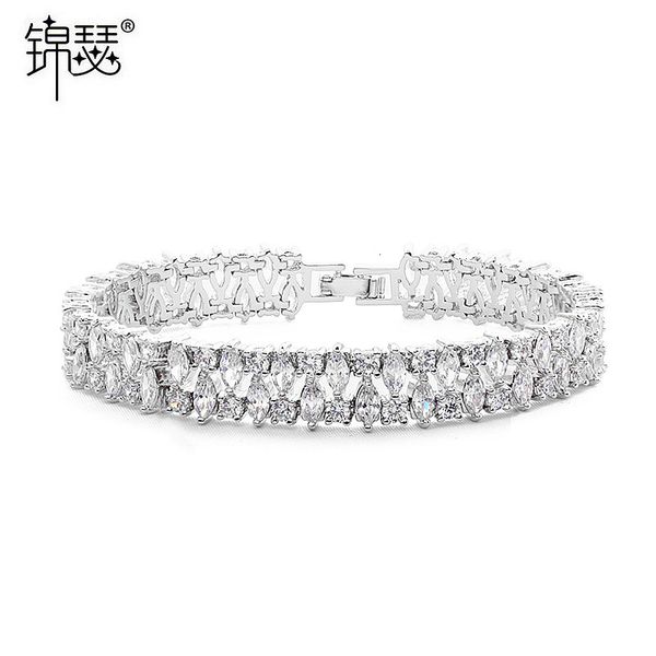 bangles bracelet jinse prefer aaa zircon inlaid gold electroplating women's dinner party, Black
bangles bracelet jinse prefer aaa zircon inlaid gold electroplating women's dinner party, Black