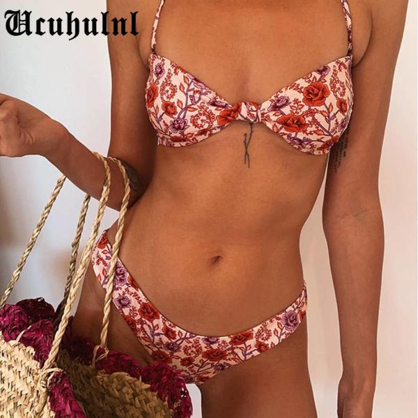 women's swimwear floral print bikini 2021 biquini string swimsuit high cut set bathing suit women waist bikinis beach, White;black
women's swimwear floral print bikini 2021 biquini string swimsuit high cut set bathing suit women waist bikinis beach, White;black