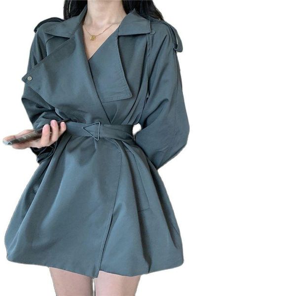 women's trench coats 2021 spring autumn short windbreaker long-sleeved outerwear temperament korean f888, Tan;black
women's trench coats 2021 spring autumn short windbreaker long-sleeved outerwear temperament korean f888, Tan;black