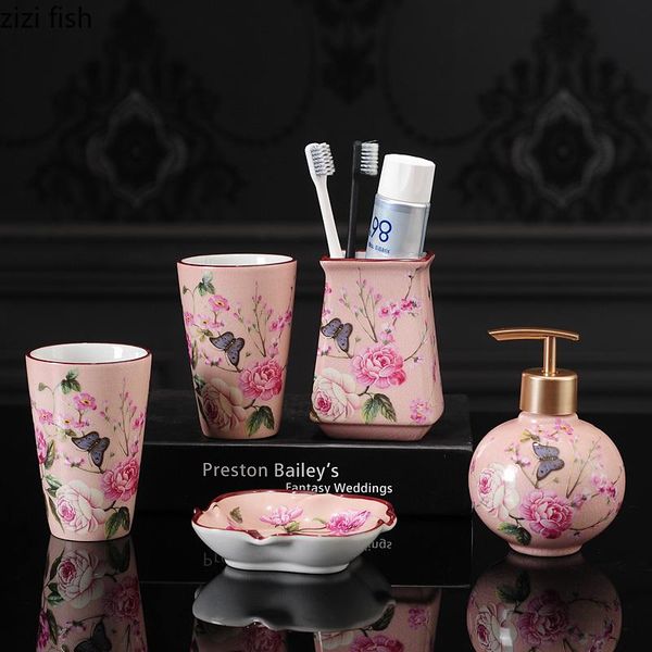 bath accessory set ceramic bathroom chinese style five-piece tooth brush holder toothpaste decoration accessories
bath accessory set ceramic bathroom chinese style five-piece tooth brush holder toothpaste decoration accessories