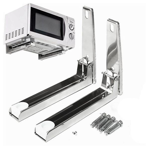 stainless steel microwave oven rack wall-mounted kitchen shelf retractable bracket thicken version thickened hold hooks & rails
stainless steel microwave oven rack wall-mounted kitchen shelf retractable bracket thicken version thickened hold hooks & rails
