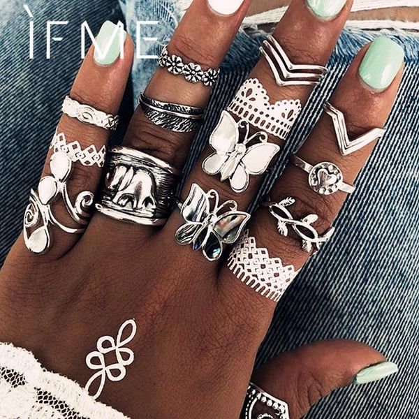 cluster rings if me bohemian butterfly flower set for women silver color geometic vintage elephant leaf finger knuckle ring jewelry gift, Golden;silver
cluster rings if me bohemian butterfly flower set for women silver color geometic vintage elephant leaf finger knuckle ring jewelry gift, Golden;silver