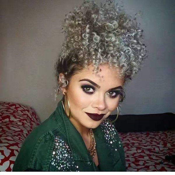 afro kinky curly gray hair women ponytail extension human silver greys hair-pony tail hairpiece grey bun hair-extension clips in, Black
afro kinky curly gray hair women ponytail extension human silver greys hair-pony tail hairpiece grey bun hair-extension clips in, Black