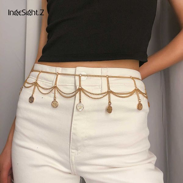 ingesight.z vintage multi layered carved coin tassel body chain harness waist belly chain belt for women girls body jewelry p0811, Silver
ingesight.z vintage multi layered carved coin tassel body chain harness waist belly chain belt for women girls body jewelry p0811, Silver