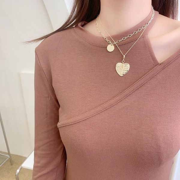 fashion round slice heart long necklaces pendants 2021 jewelry statement double layers choker collares gifts pendant, Silver
fashion round slice heart long necklaces pendants 2021 jewelry statement double layers choker collares gifts pendant, Silver