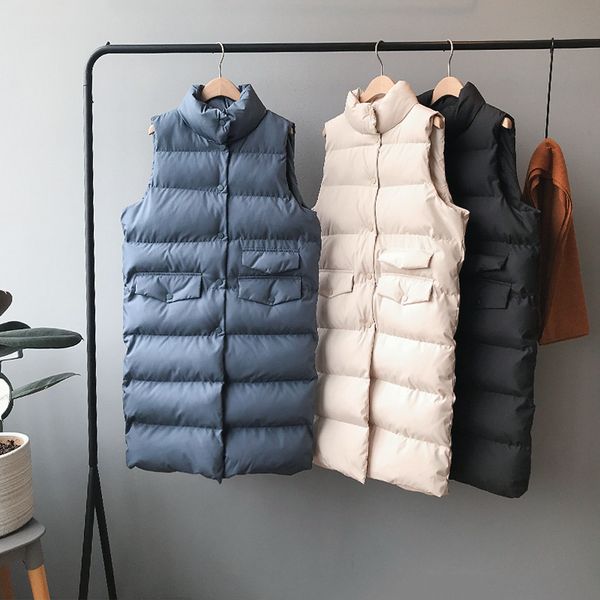 women's vests female fashion thin color solid down jacket female wild vest long winter warm coat, Black;white
women's vests female fashion thin color solid down jacket female wild vest long winter warm coat, Black;white