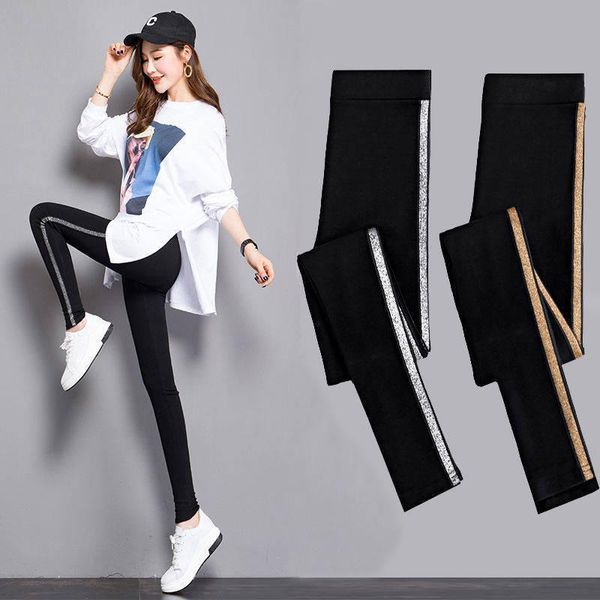 women's pants & capris 3xl spring summer side striped women elastic waist solid bottoming autumn thin stretch plus size femme, Black;white
women's pants & capris 3xl spring summer side striped women elastic waist solid bottoming autumn thin stretch plus size femme, Black;white
