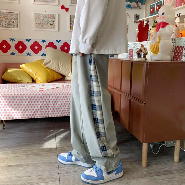 men's pants plaid printing casual hip hop style solid color joggers sweatpants streetwear loose trousers plus size m-2xl j6vl, Black
men's pants plaid printing casual hip hop style solid color joggers sweatpants streetwear loose trousers plus size m-2xl j6vl, Black