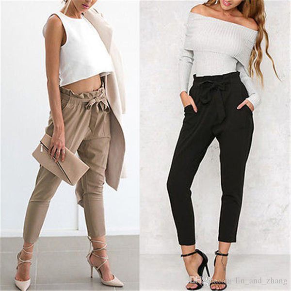 women's pants & capris solid sweet high waist harem women bow tie drawstring elastic lady fashion stringyseee casual trousers 4i0z, Black;white
women's pants & capris solid sweet high waist harem women bow tie drawstring elastic lady fashion stringyseee casual trousers 4i0z, Black;white