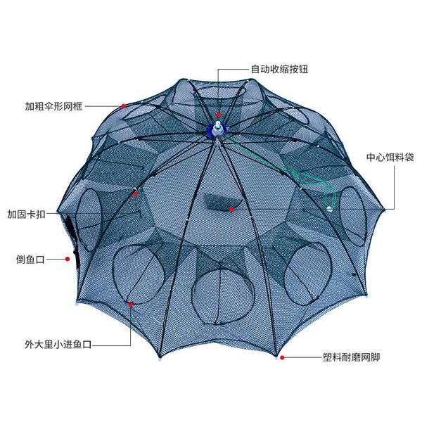 fishing accessories 4-28 hole automatic net shrimp cage cover foldable trap crab fish throwing tool
fishing accessories 4-28 hole automatic net shrimp cage cover foldable trap crab fish throwing tool