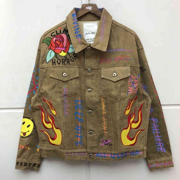 men's jackets 2021ss readymade denim female male jacket 1:1:1 quality calls retro embroidery wash s clothes, Black;brown
men's jackets 2021ss readymade denim female male jacket 1:1:1 quality calls retro embroidery wash s clothes, Black;brown