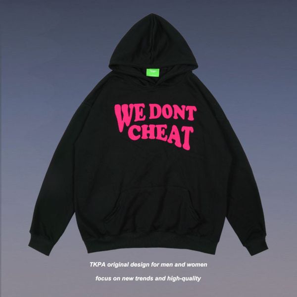 tkpa letter embroidered sweater men's women's loose hooded autumn and winter new high street harajuku couple jacket, Black
tkpa letter embroidered sweater men's women's loose hooded autumn and winter new high street harajuku couple jacket, Black
