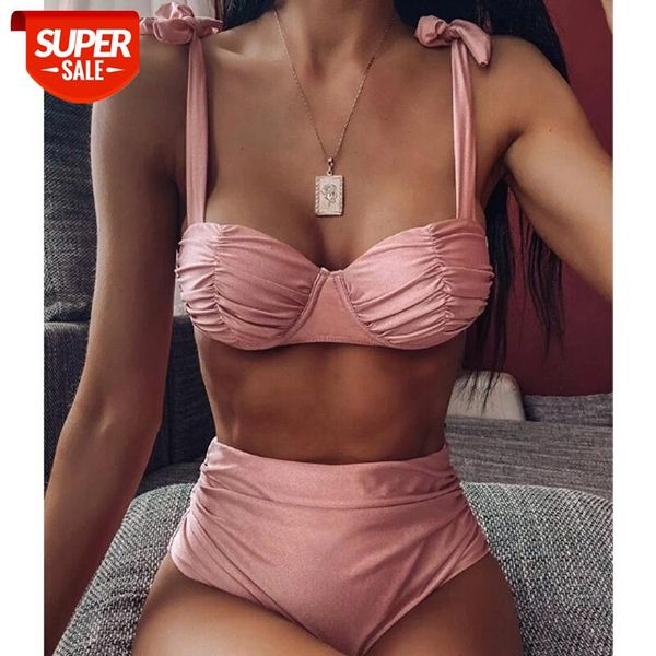 women high waist bikini set swimsuit padded push-up bra swimwear solid pink bathing suit summer holiday beachwear biquini #zj7v, White;black
women high waist bikini set swimsuit padded push-up bra swimwear solid pink bathing suit summer holiday beachwear biquini #zj7v, White;black