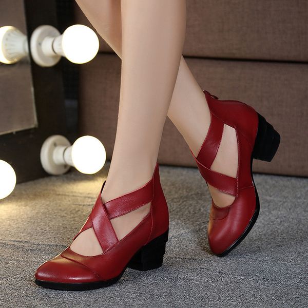 dress shoes genuine leather heel autumn women fashion shoes ankle boots high zazs, Black
dress shoes genuine leather heel autumn women fashion shoes ankle boots high zazs, Black