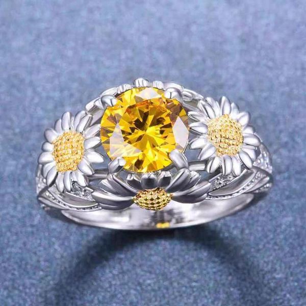 wedding rings mfy trendy yellow daisy inlaid zircon ring for women simple engagement party jewelry accessories, Slivery;golden
wedding rings mfy trendy yellow daisy inlaid zircon ring for women simple engagement party jewelry accessories, Slivery;golden