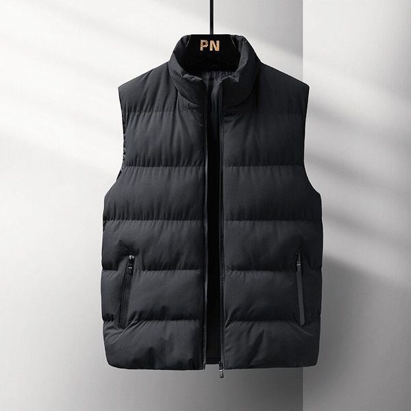 men's vests winter artificial cotton vest super light sleeveless warm jacket fashion stand collar windproof, Black;white
men's vests winter artificial cotton vest super light sleeveless warm jacket fashion stand collar windproof, Black;white