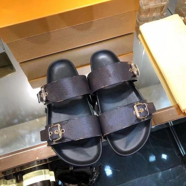 sell well slippers slides summer flats real leather platform sandals shoes ladies beach 04, Black
sell well slippers slides summer flats real leather platform sandals shoes ladies beach 04, Black