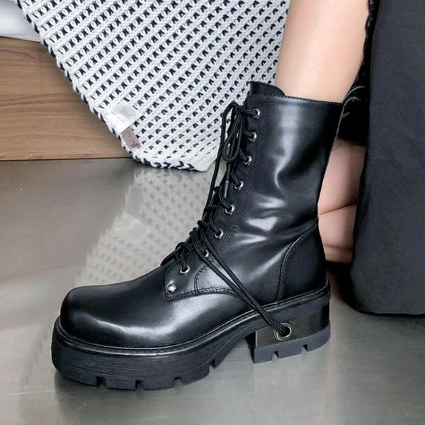 boots isnom genuine leather ankle woman lace up chunky heel shoes women platform zip square toe skid proof booties 1 na97, Black
boots isnom genuine leather ankle woman lace up chunky heel shoes women platform zip square toe skid proof booties 1 na97, Black