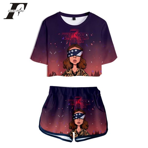 strange things 3 two pieces sets women kpop 3d summer 2 streetwear casual harajuku sports suit women's tracksuits, Gray
strange things 3 two pieces sets women kpop 3d summer 2 streetwear casual harajuku sports suit women's tracksuits, Gray