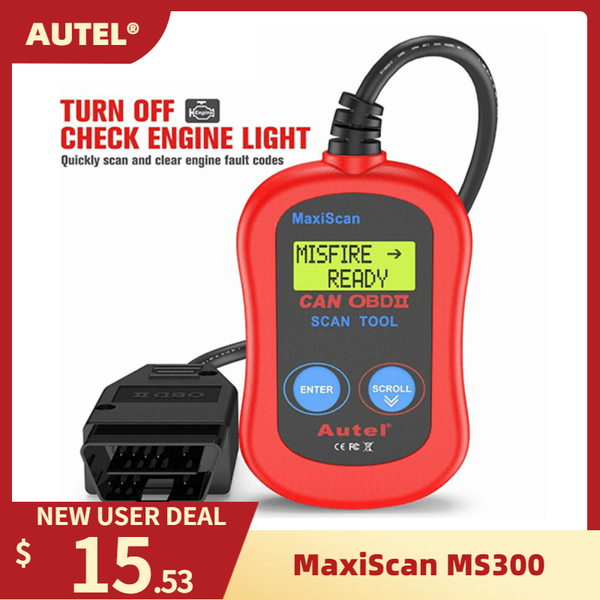 code readers & scan tools autel maxiscan ms300 obdii automotive diagnostic reader car accessories obd2 escaneo del motor
code readers & scan tools autel maxiscan ms300 obdii automotive diagnostic reader car accessories obd2 escaneo del motor