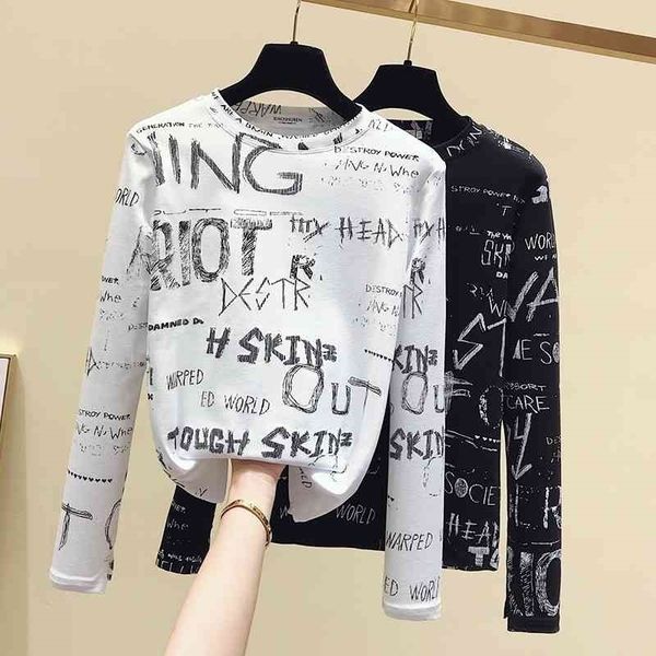 gkfnmt spring autumn new harajuku print t shirt o-neck punk letter tshirt print casual long sleeve streetwear women 210408, White
gkfnmt spring autumn new harajuku print t shirt o-neck punk letter tshirt print casual long sleeve streetwear women 210408, White