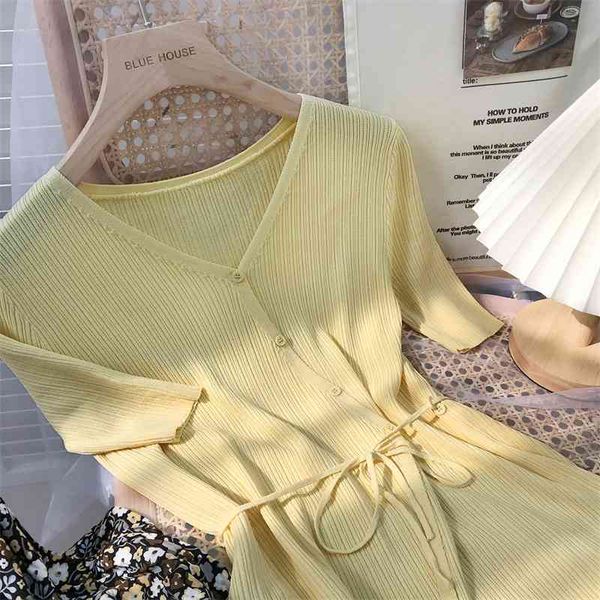 women's sweaters design lace-up waist slimoblique buckle short-sleeved knitted cardigan female summer ice silk retro elegant v-nec, White;black
women's sweaters design lace-up waist slimoblique buckle short-sleeved knitted cardigan female summer ice silk retro elegant v-nec, White;black