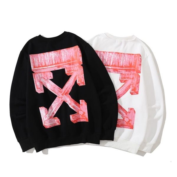 off style white painted terry arrstyle print men's and women's round neck fashion brand sweater loose version, Black
off style white painted terry arrstyle print men's and women's round neck fashion brand sweater loose version, Black