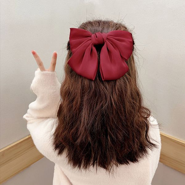 2021 women girls cute solid bow hair clips elastic hair bands sweet headband hair ornament hairpins fashion accessories, Golden;silver 
2021 women girls cute solid bow hair clips elastic hair bands sweet headband hair ornament hairpins fashion accessories, Golden;silver