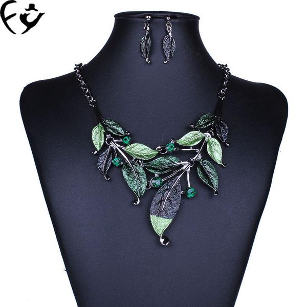 earrings & necklace fangy0008 fashion all-match leaves shape color set, Silver
earrings & necklace fangy0008 fashion all-match leaves shape color set, Silver