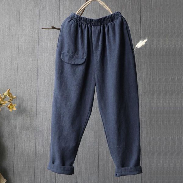 women's pants & capris solid elastic waist women harem vintage slim casual summer cotton linen gray black blue trousers, Black;white
women's pants & capris solid elastic waist women harem vintage slim casual summer cotton linen gray black blue trousers, Black;white