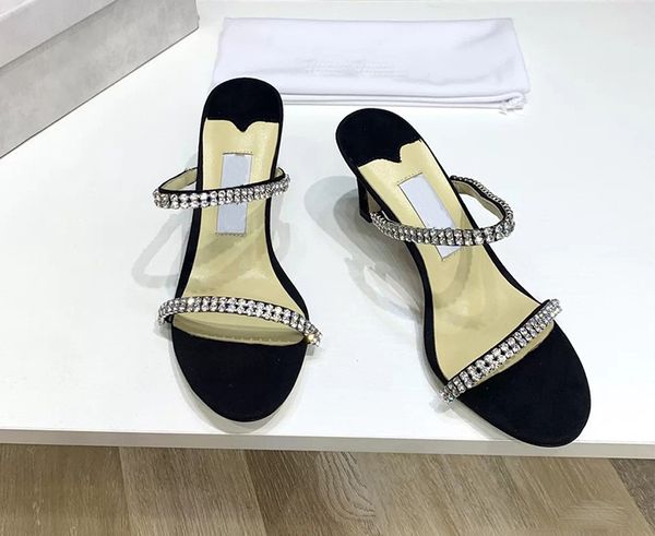 women sandals fashion classic genuine leather soft high heels diamond suede pumps luxury open toe shoes brand designer 60% off store online, Black
women sandals fashion classic genuine leather soft high heels diamond suede pumps luxury open toe shoes brand designer 60% off store online, Black