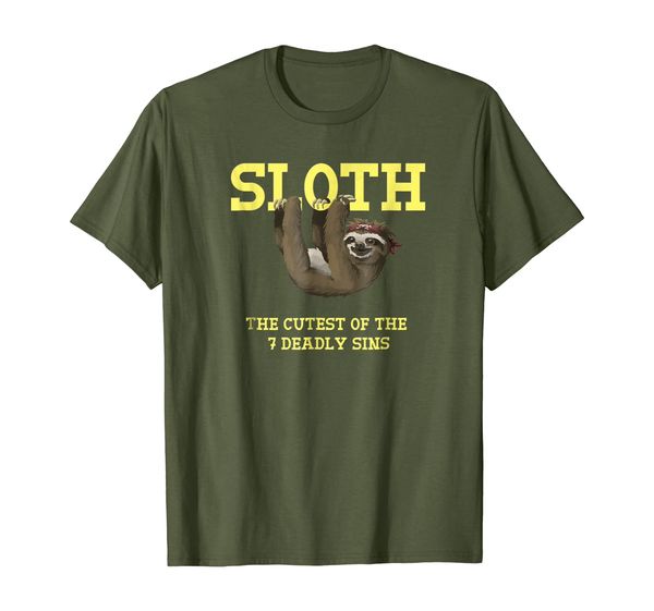 sloth the cutest of the 7 deadly sins cute funny t-shirt, White;black
sloth the cutest of the 7 deadly sins cute funny t-shirt, White;black