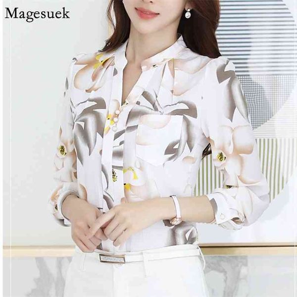 fashion women blouse korean v-neck slim floral chiffon femme work wear plus size woman blusas 882g 25 210512, White
fashion women blouse korean v-neck slim floral chiffon femme work wear plus size woman blusas 882g 25 210512, White