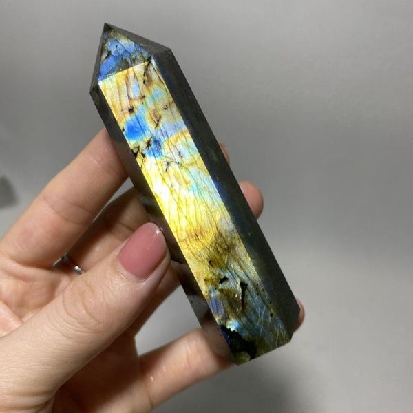 decorative objects & figurines natural flashy labradorite stone quartz crystal point healing wand
decorative objects & figurines natural flashy labradorite stone quartz crystal point healing wand