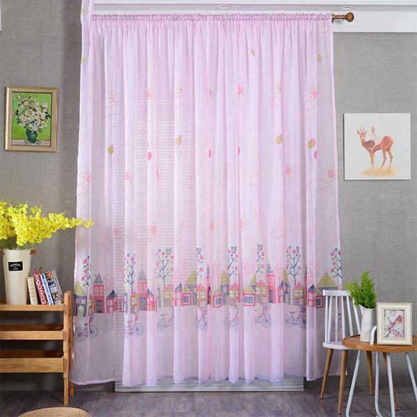 cartoon house printing curtain tulle for living room bedroom children window screening & drapes
cartoon house printing curtain tulle for living room bedroom children window screening & drapes