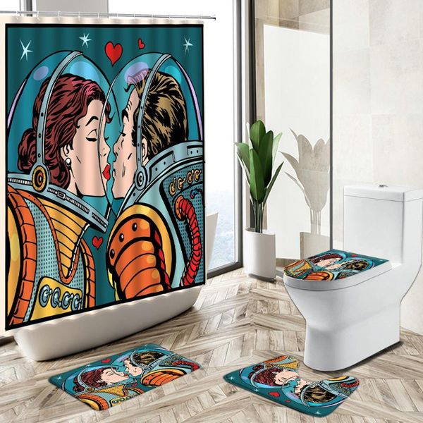 shower curtains cartoon space astronaut couple kiss curtain love sci-fi theme bathroom non-slip rug toilet lid cover bath mat set gift
shower curtains cartoon space astronaut couple kiss curtain love sci-fi theme bathroom non-slip rug toilet lid cover bath mat set gift