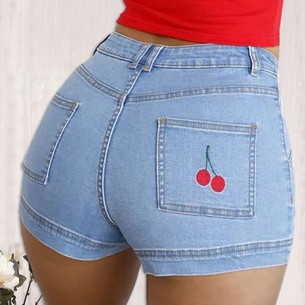 jeans summer cherry print women shorts denim pockets wash pants woman womens, White;black
jeans summer cherry print women shorts denim pockets wash pants woman womens, White;black