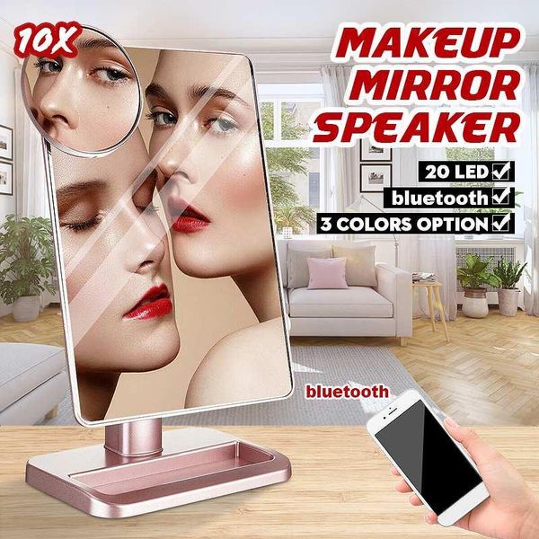 compact mirrors makeup mirror with bluetooth speaker setting adjustable brightness bonus usb charging audio cable 10x magnifier
compact mirrors makeup mirror with bluetooth speaker setting adjustable brightness bonus usb charging audio cable 10x magnifier