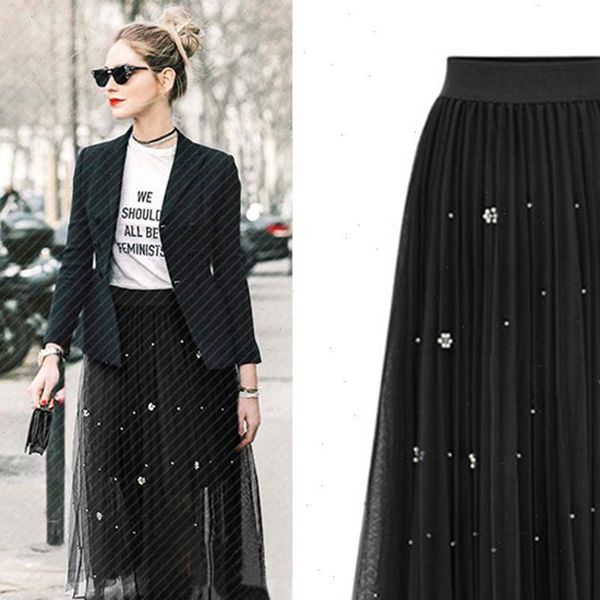 home amp womens skirt nest spring tutu skirts beading mesh tulle women elastic high waist a line mid calf midi, Black
home amp womens skirt nest spring tutu skirts beading mesh tulle women elastic high waist a line mid calf midi, Black
