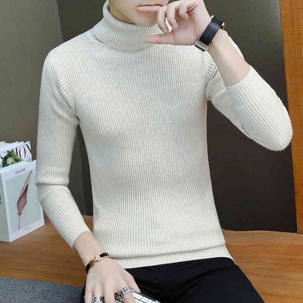 men's solid color turtleneck knitted casual slim pullover sweater office basic winter men 2021 cloth warm, White;black
men's solid color turtleneck knitted casual slim pullover sweater office basic winter men 2021 cloth warm, White;black