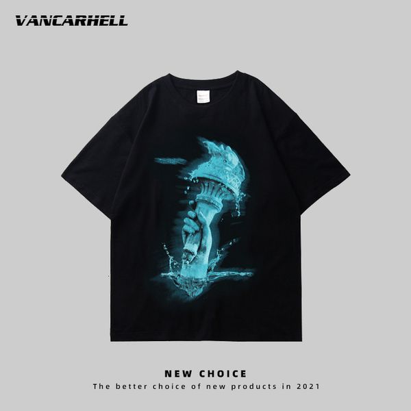 tee polo inschao t-shirt men's 2021 summer hip hop short sleeve oversize loose couple top, White;black
tee polo inschao t-shirt men's 2021 summer hip hop short sleeve oversize loose couple top, White;black
