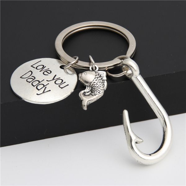 10pcFish Hook Charms Keychain Sea Beach Love Your Daddy For Father Day Love Gift Jwewelry Accessories E1903
10pcFish Hook Charms Keychain Sea Beach Love Your Daddy For Father Day Love Gift Jwewelry Accessories E1903
