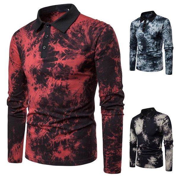 men's polos spring fashion classic color big body design lapel long sleeve, White;black
men's polos spring fashion classic color big body design lapel long sleeve, White;black