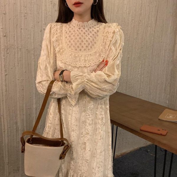 casual dresses alien kitty 2021 women spring elegant long dress lady french hollow out lace gentle wind stand-up collar, Black;gray
casual dresses alien kitty 2021 women spring elegant long dress lady french hollow out lace gentle wind stand-up collar, Black;gray