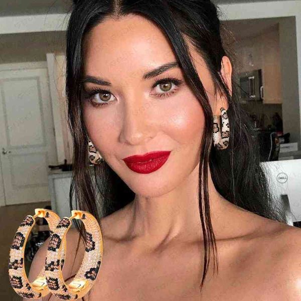 godki luxury leopard statement big hoop earrings for women wedding cubic zircon cz dubai bridal round circle hoop earring 220108, Golden;silver
godki luxury leopard statement big hoop earrings for women wedding cubic zircon cz dubai bridal round circle hoop earring 220108, Golden;silver
