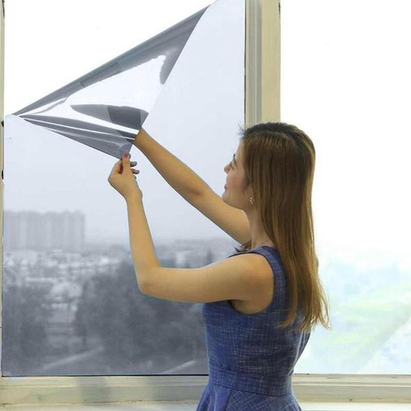 One Way Mirror Film Privacy Self Adhesive Residential DIY Heat Control Glare Anti UV Ultimate Windows Reflection Cover Window Stickers
One Way Mirror Film Privacy Self Adhesive Residential DIY Heat Control Glare Anti UV Ultimate Windows Reflection Cover Window Stickers