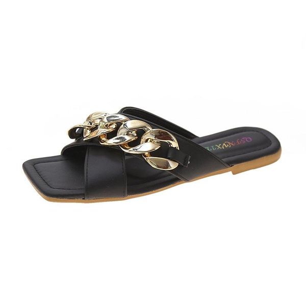 shoes for women slippers fashion flat slides woman casual square toe female flip flops summers, Black
shoes for women slippers fashion flat slides woman casual square toe female flip flops summers, Black